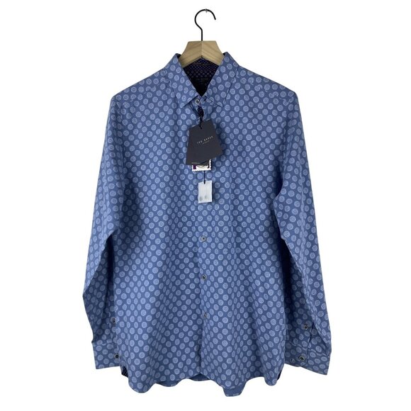 Ted Baker Other - Ted Baker Geometric Medallion Print Noder Tillnow Button Up Shirt Men's 4 NWT